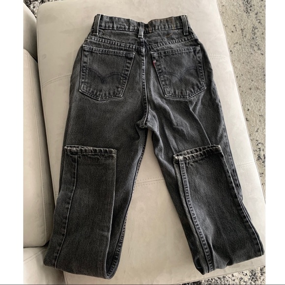 SOLD* TINY Vintage Levi’s Faded Black 512 3 MED - Picture 2 of 7